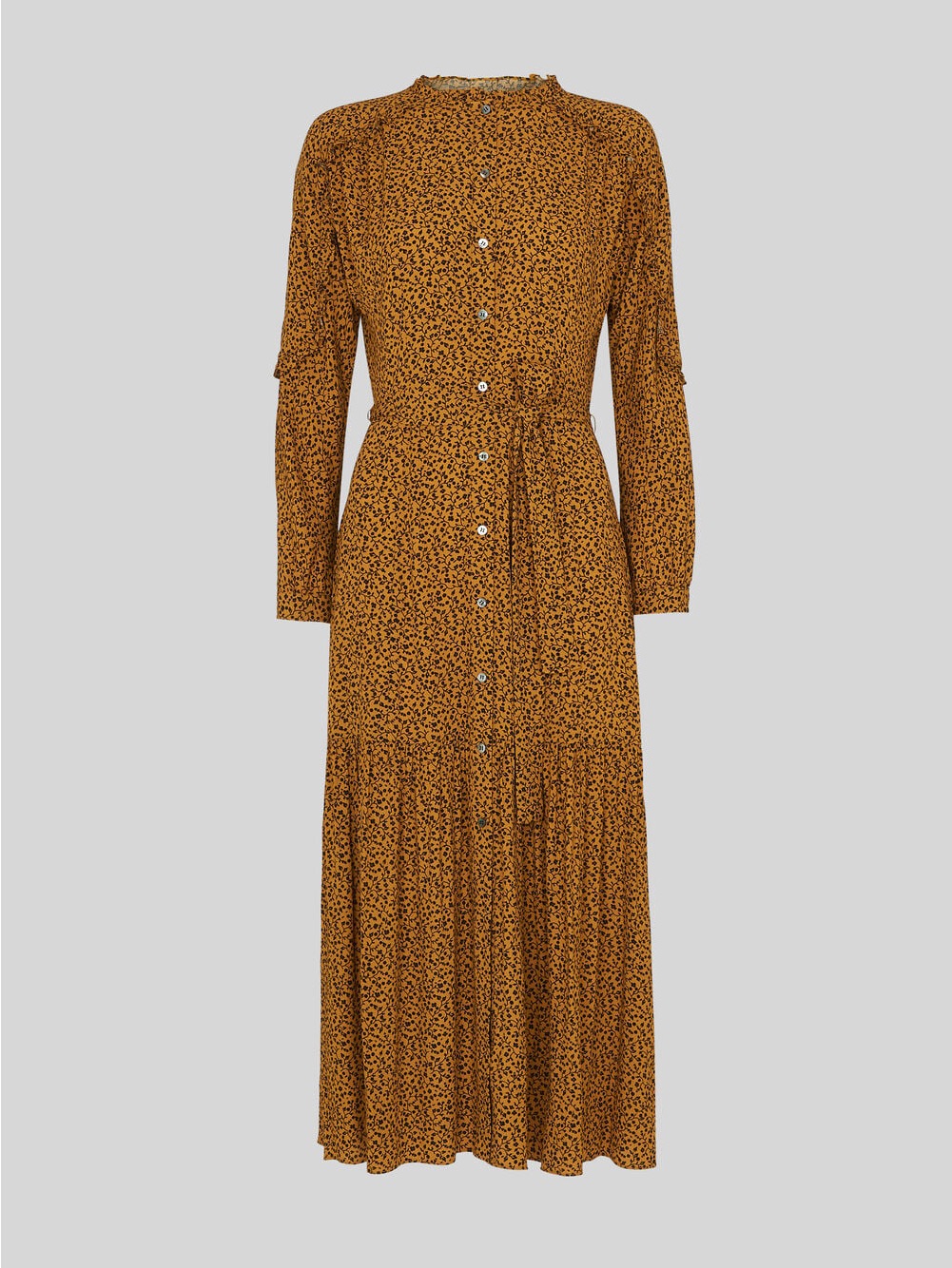 Whistles Yellow Renee Autumn Floral Dress